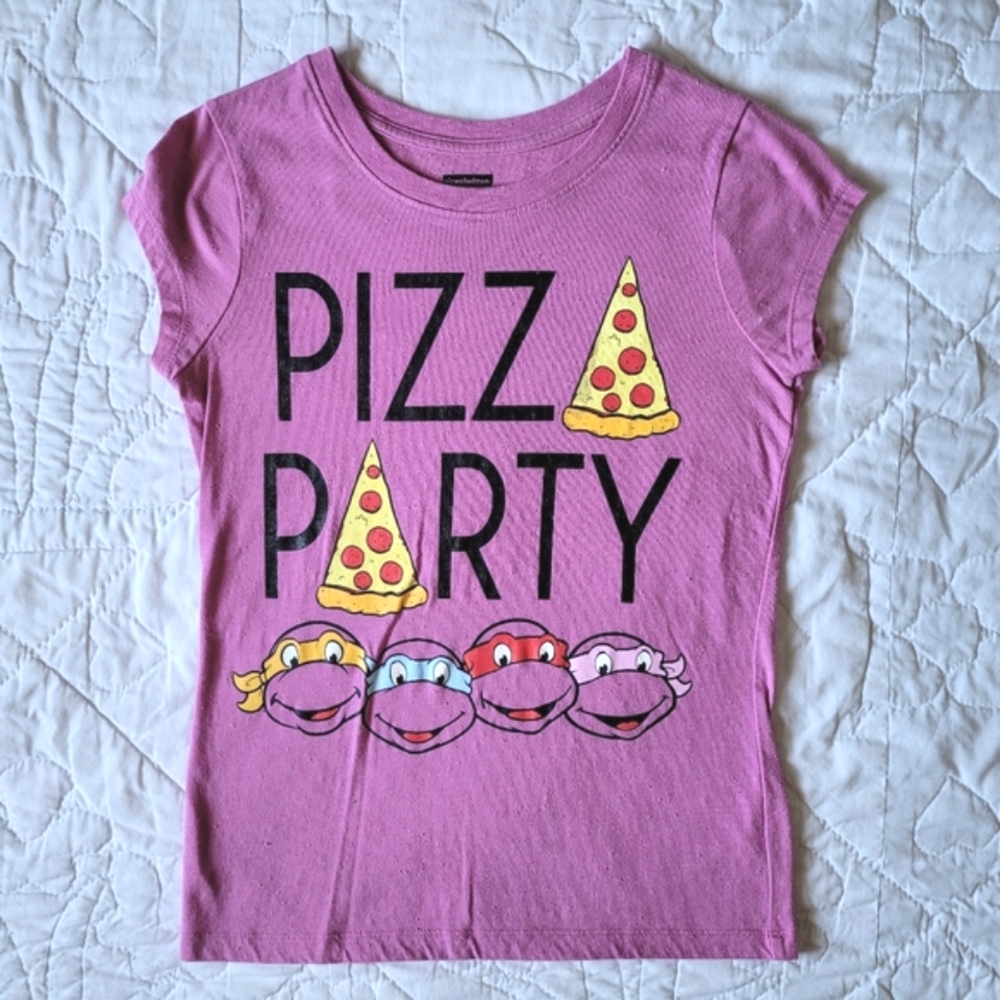 2/$15 🌼 Teenage Mutant Ninja Turtles Pizza Party Tee